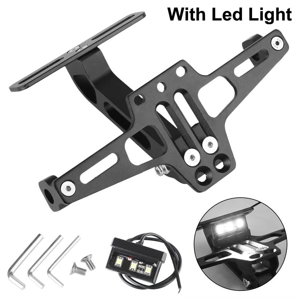 Aluminum Zinc Zinc Alloy Motorcycle Rear License Plate Mount Registration Plate Holder Motorbike Parts