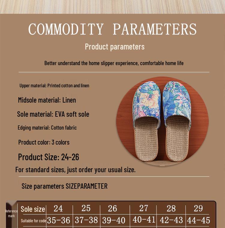 Four Seasons Fashionable Non-slip Linen Slippers - Cute, Stylish, Breathable, Thick Sole for Couples