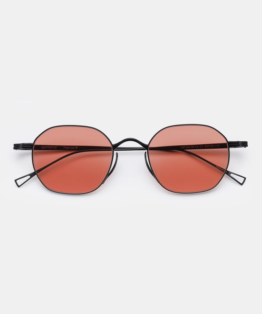 Maeteupeojeu Mp-14 Titanium Red Sunglass Black