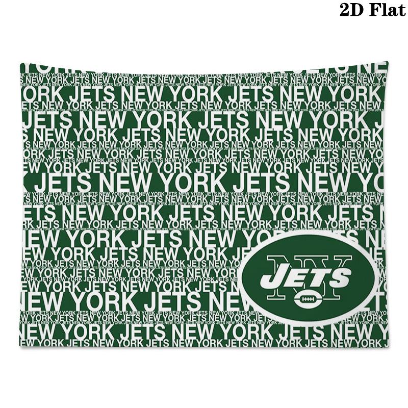 NY Jets Wall Tapestry Aesthetic Wall Hanging Printed Fabric Blanket Decorative Tapestries for Bedroom Living Room Home Decor