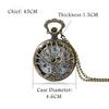 JewelryWe Pocket Watch Pendant Tree of Life Skeleton Retro Antique Style Analog Pocket Watch Necklace Clock Suitable for Men and Women Cosplay Event