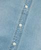 COVERNAT Semi-Oversized Washed Denim Shirt Light Blue
