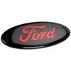 12.5cm Auto Front Hood Grille Logo Sticker for Ford Mondeo mk4 Focus mk2 mk3 S-MAX Kuga Ranger e210 Fiesta mk7 Styling