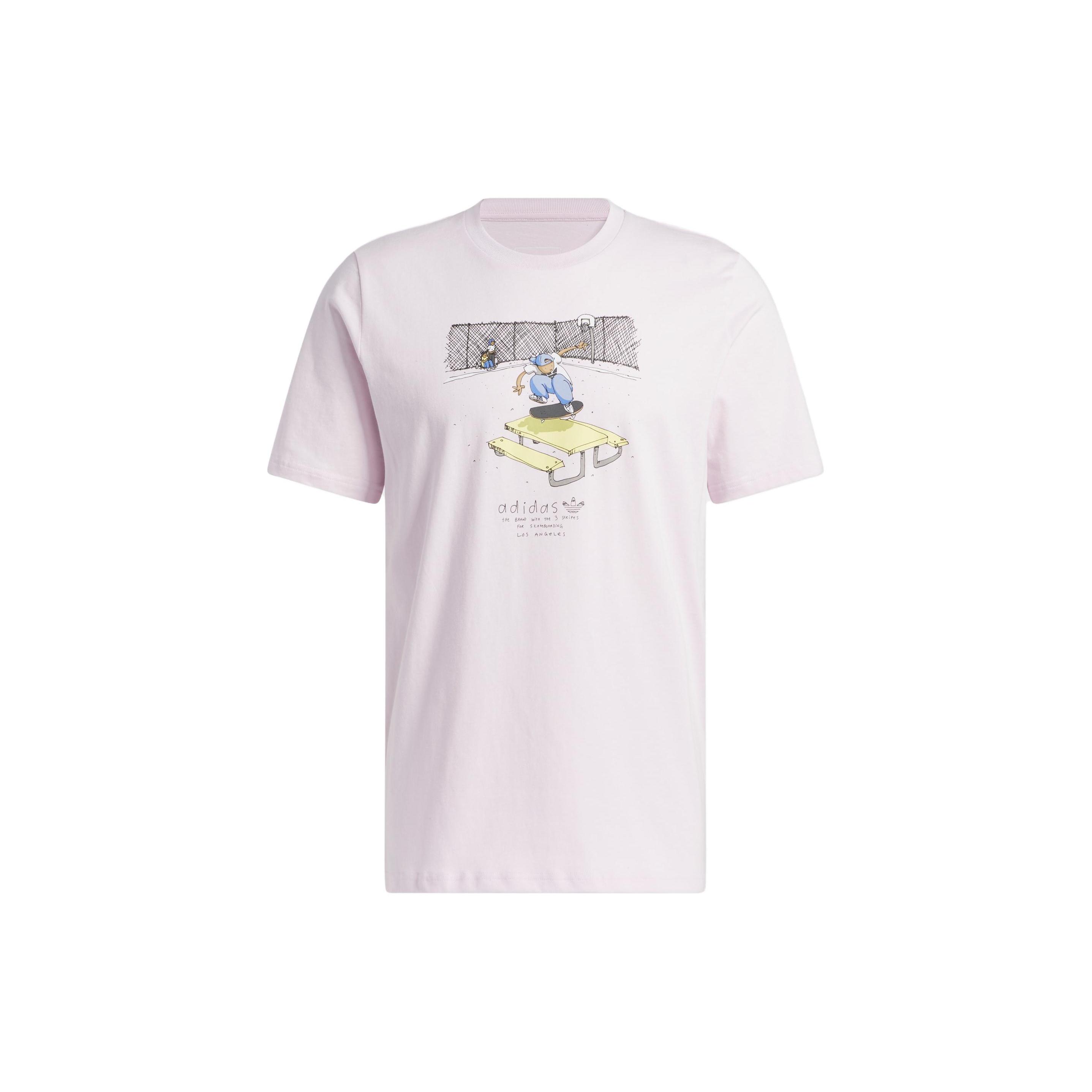 adidas originals Henry Jones Los Angeles T-shirt Almost Pink Men s HA4527 L