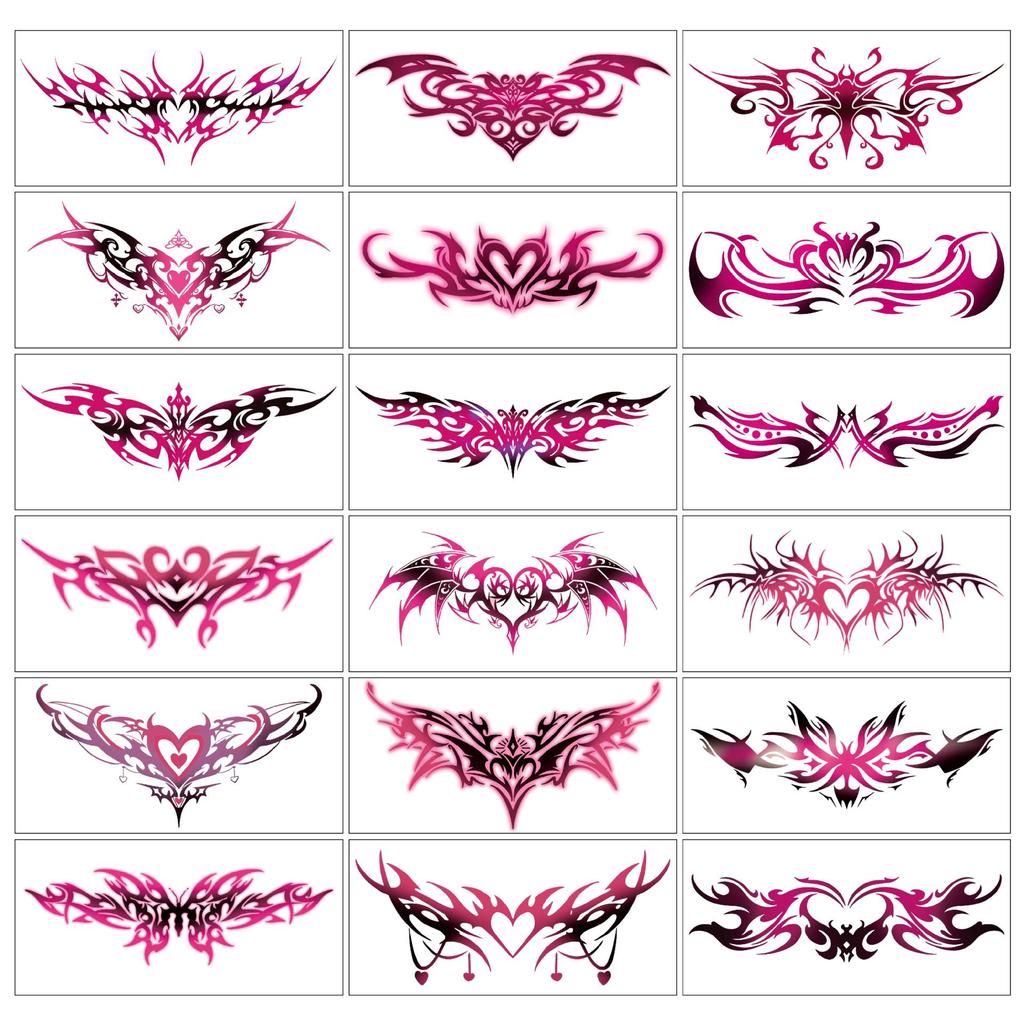 temporary tattoo Sexy Abdominal and Chest Tattoo Stickers 9 Sheets Abdominal Tattoo Back  High Quality