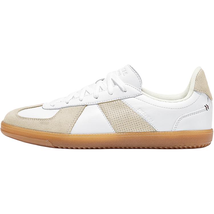 Skechers Training Shoes Soft Leather Comfortable Casual Color Block Versatile Non-Slip Wear-Resistant Lightweight Low-Top Skate Shoes 254153-WNT 39.5