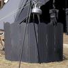 Camp Stove Wind Protection Board 8 Plates Folding Portable Outdoor Camping Stove Wind Protection Shield with Carrying