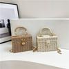 Woven Straw Bags Women's Handbags Bohemian Chic Multi-functional Handbag for A Beach Chain Crosshody Shoulder Bag