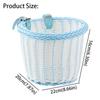 Adjustable Leather Straps Front Handlebar Basket Handwoven Cycling Handlebar Basket  Girls Bike