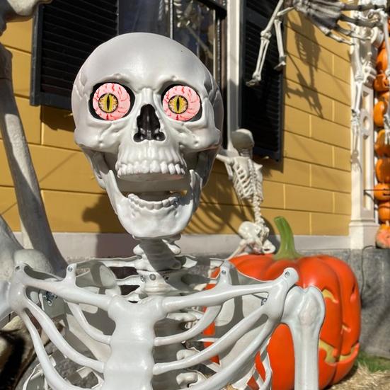 10 Stück Halloween Fake Augäpfel Realistisch Gruselig Plastik Blutunterlaufener Augapfel in einem Netzbeutel für Spukhaus Halloween Party Dekoration