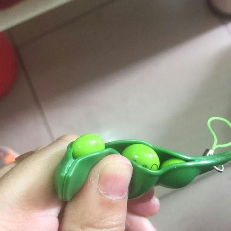 Fun Beans Squishy Toys Pendants Anti Stress Ball Squeeze Funny Gadgets