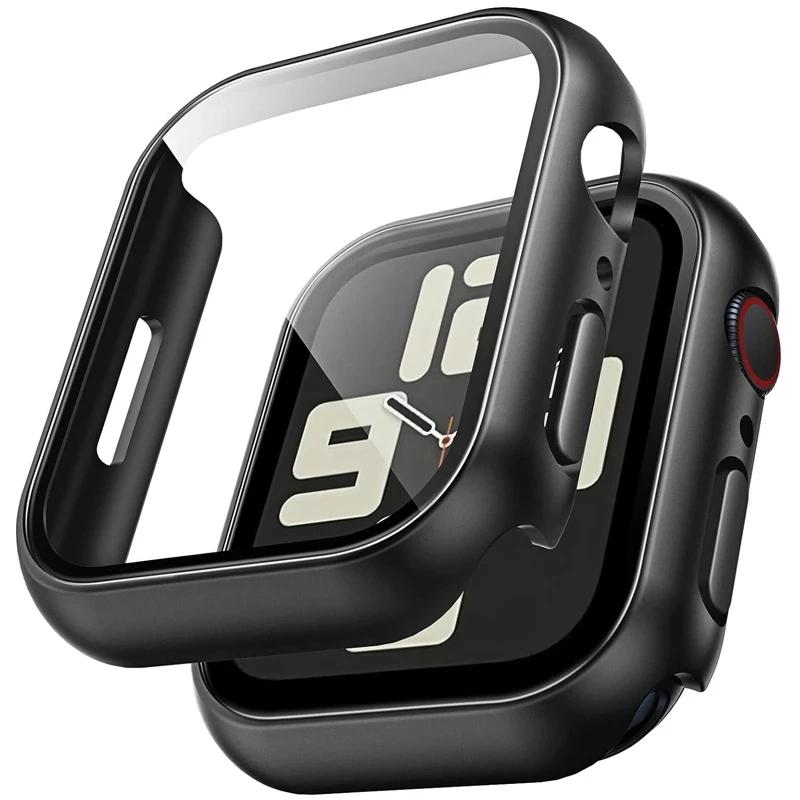 Case for Apple Watch 46mm 42mm 49mm 45mm 41mm 44mm 40mm PC Bumper Anti-fall Protective Sleeve iWatch Series 11 10 Ultra 9 8 7 SE