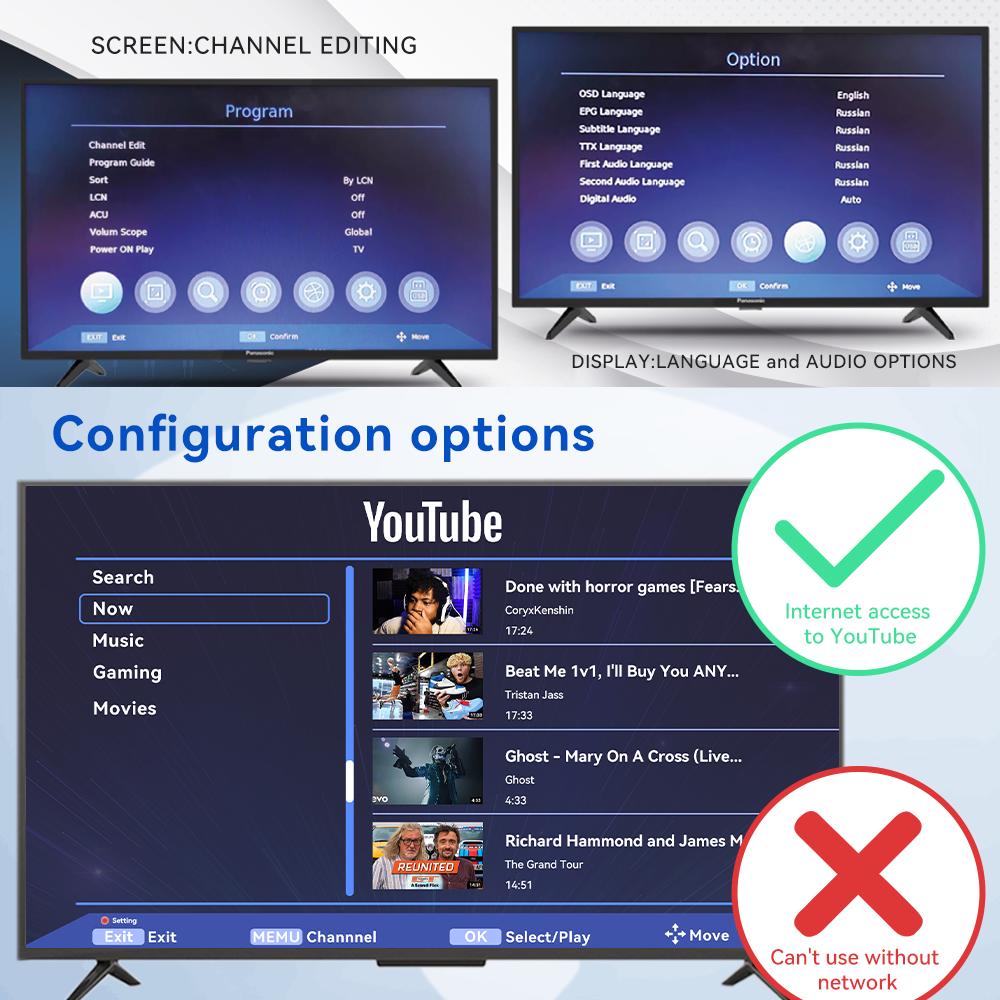 For Europe H.265 DVB-T2&C TV Decoder Dolby HD 1080P Mini TV Tuner HEVC 10Bit U8mini Digital Terrestrial Receiver Support WiFi