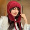 Teddy Fleece Bonnet Caps Warm Beanies Cap Fashion Winter Plush Hat  Women