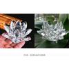 3 Foots Crystal Lotus Flower Hue Reflection Sun Catcher Ornaments  Wedding Decoration