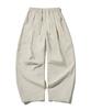 FILLUMINATE One-Pleat Curved Linen Pants - Natural