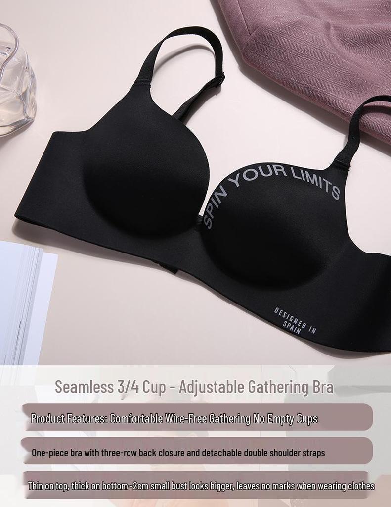 Elegant British Schoolgirl One-Piece Bra: Comfortable, No Steel Ring, Ideal for Small Busts