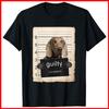 Weimaraner Dog Mug Shot Bad Dog Black Cotton T-Shirt