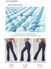 Women's Solid Color High-Waist Flare Yoga Pants