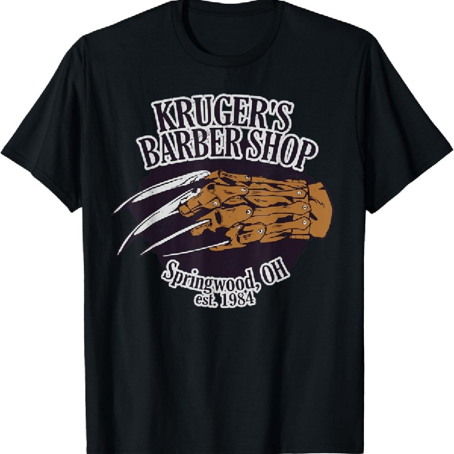 

Funny Kruger s Barber Shop Horror Movie Fans Gift T-Shirt XXXXXL чёрный