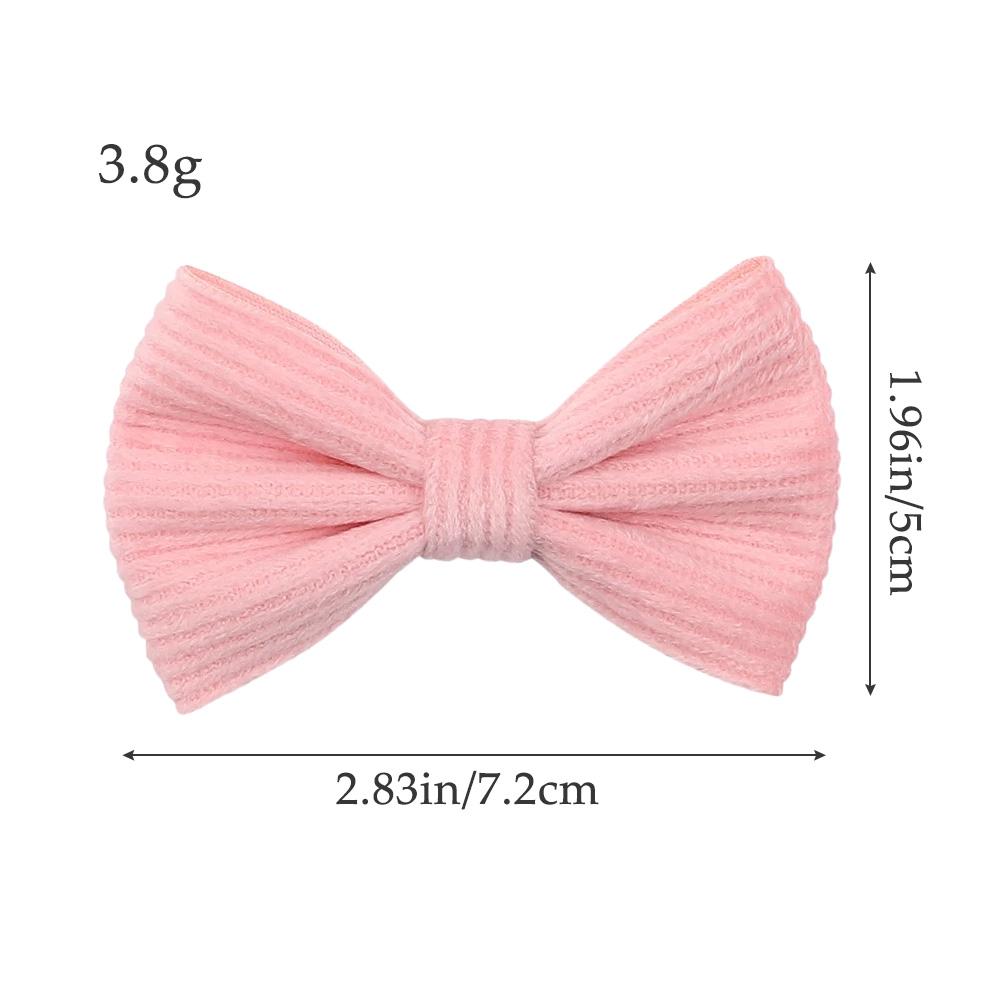 4Pcs/Set Solid Color Lace Hair Clips for Girls Handmade Velvet Bowknot Baby Hairpins Sweet Headwear Hair Accessories