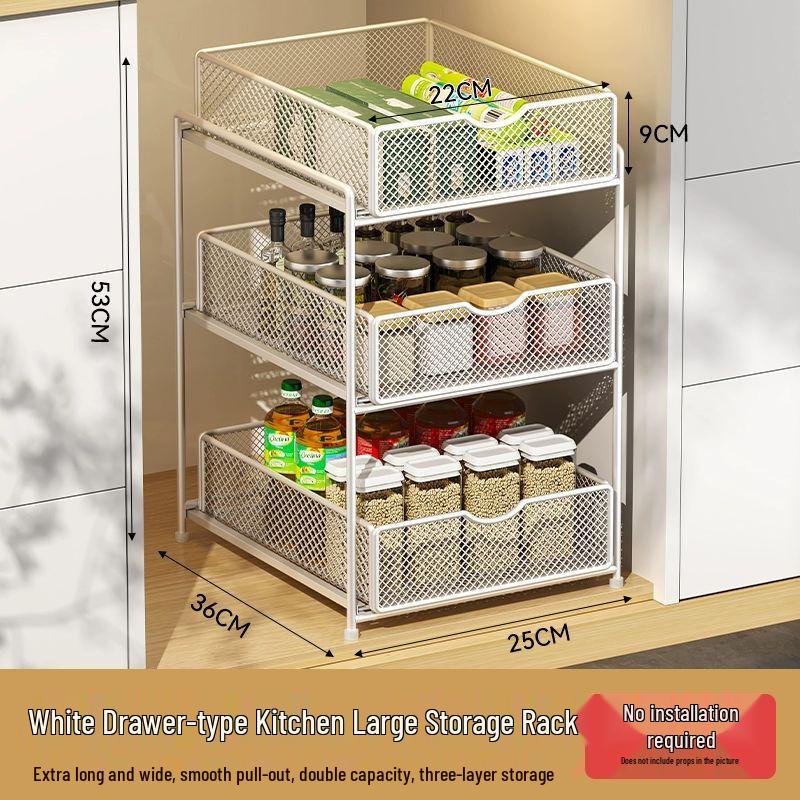 Ausziehbares Unterschrank-Aufbewahrungsregal