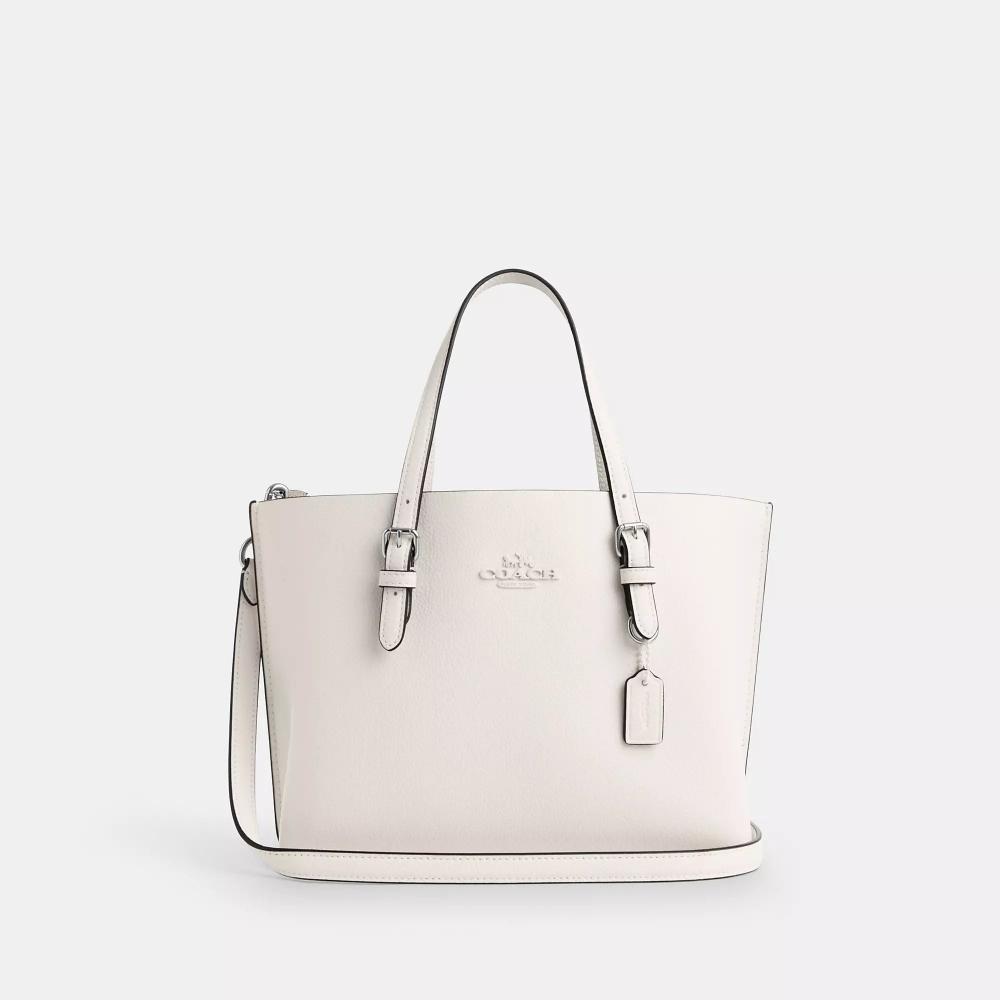 

Coach Mollie Tote Bag 25 Silver Chalk One Size
