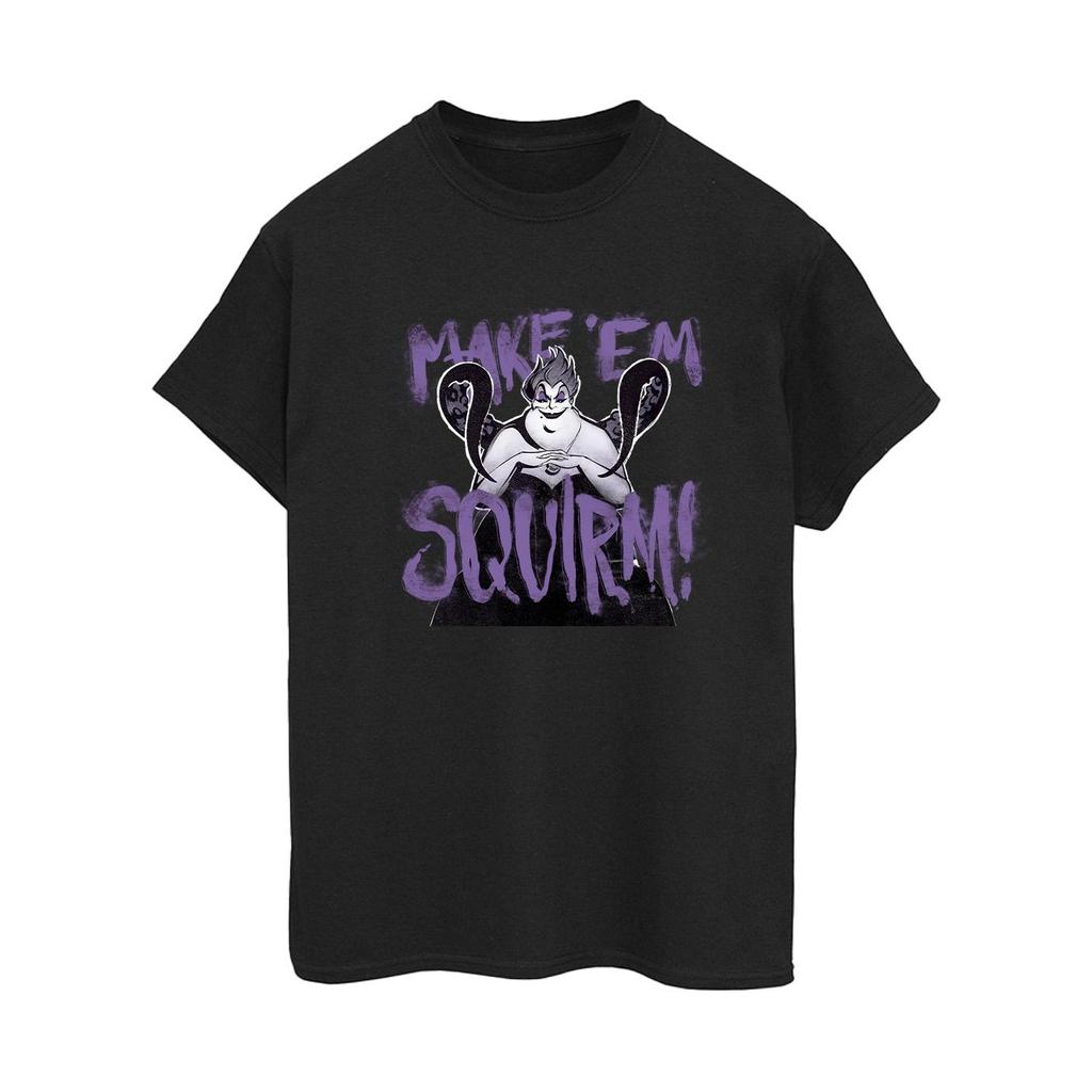 Disney Womens/Ladies Villains Ursula Purple Cotton Boyfriend T-Shirt