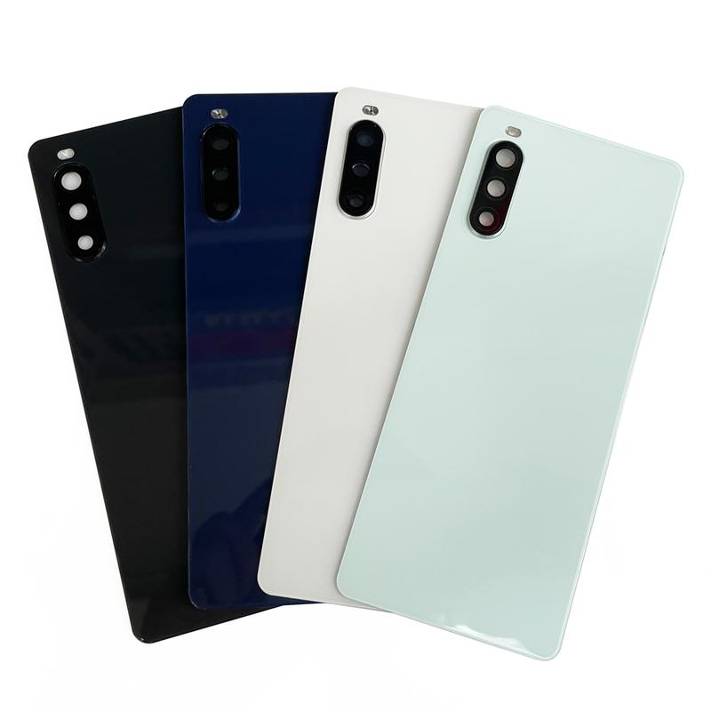 Back Glass For Sony Xperia 10 II XQ-AU51 AU52 Battery Cover Door Housing Rear + Camera Lens Replacement Parts