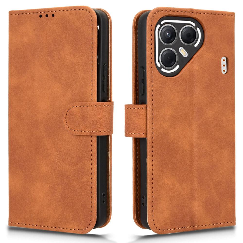 Para TECNO Pova 7 5G Capa de Couro Sensação de Pele Anti-Queda Carteira Capa Flip para Celular