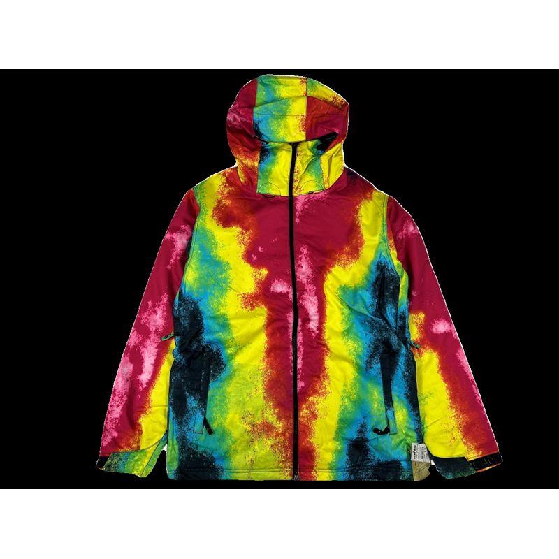 and American Style Men s Autumn and Winter Outdoor Snowboard and Ski Loose-Fitting Ski Jacket Couple s Tie-Dye Outdoor Windproof and Waterproof Coat Tie-dye L