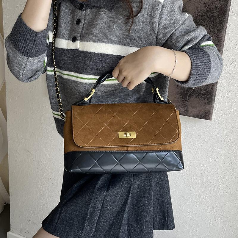 Large Capacity Bag Women's Autumn New Casual Chain Messenger Bag Portable Commuter Tote Bag