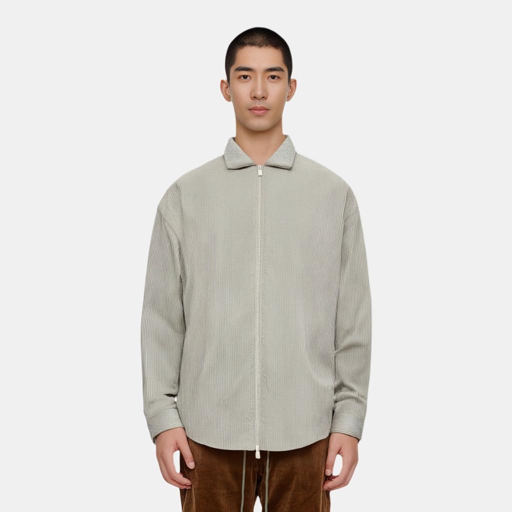 Fear Of God Essentials SS23 Corduroy Shirt Jacket Men Jacket Seal-Gray FOG-SS23-046