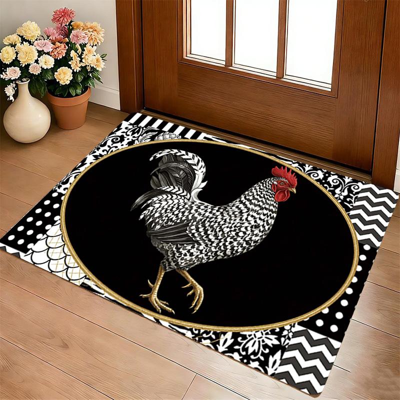 Rooster Art Living Room Nonslip Area Rug Soft Carpet For Bedroom Game Playroom Sofa Office Home Decor Doormat Christmas Gift C929557