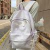 Schoolbag New Ins Tie-dye Schoolbag Female Korean Version Lightweight Backpack Junior High School Girl Large Capacity Lightweight Backpack