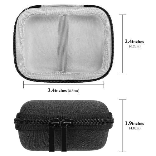 Geekria Creator's Microphone Case Compatible with Hollyland Lark A1, M1, C1, Rode Wireless Microphone, Boya Mini, and Maono Wave T1 Mini, Hard Shell M