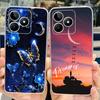 Etui na Realme Note 50 RMX3834 Uroczy Kot Malowane Pokrowiec Miękki Silikonowy Pokrowiec na Telefon Na Realme Note 50 Note50 Tylna Pokrywa 6.74'' Torby
