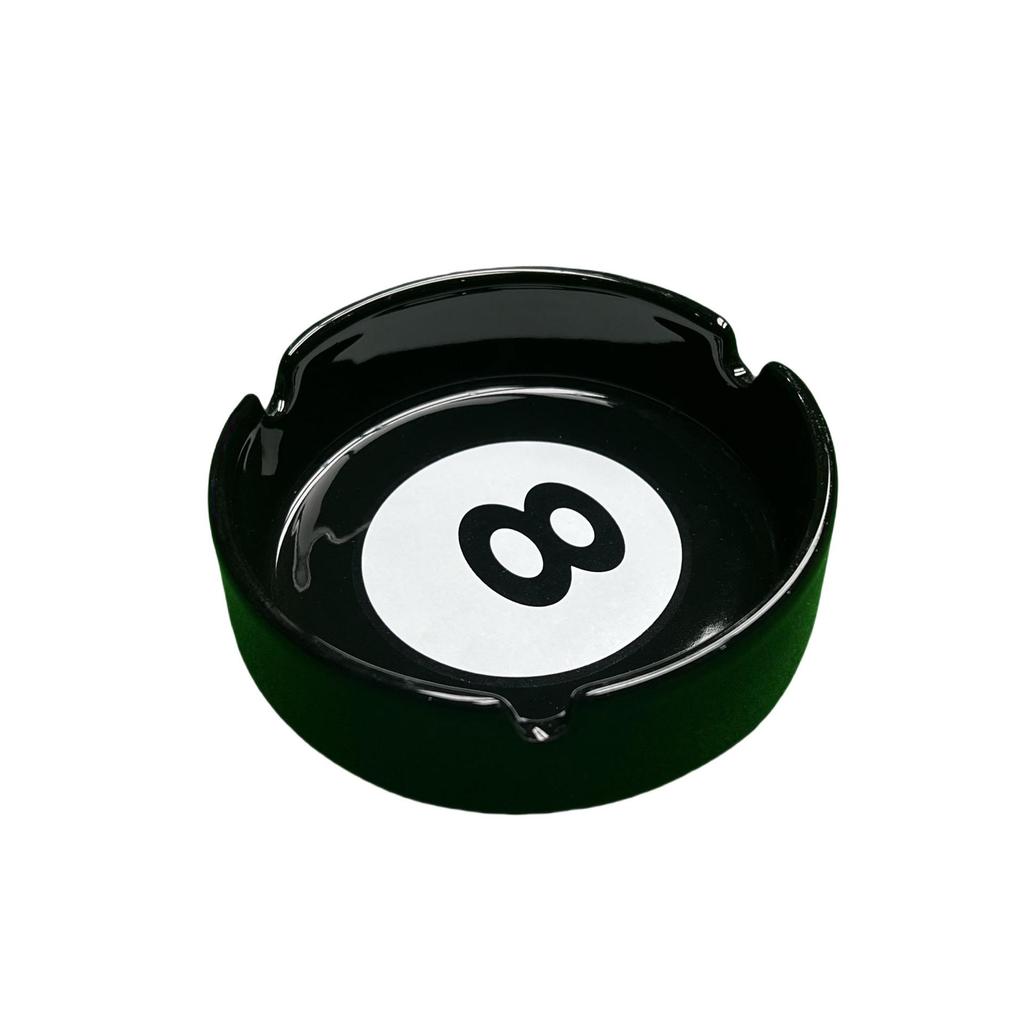 Trendy Black Ceramic Ashtray: Minimalist High-End Living Room Ornament & Cigarette Extinguisher