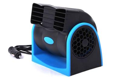 Kikubari Car Air Heat Twin Cigarette Lighter Adjustable Angle and FAN01 Multi-Function Fan, Circulation, Cooling, Relief, Fan, 12V, Eco-Friendly,
