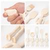 1/5pcs White Cute Fun Human-shaped Silicone Baking Gadgets Creative Cartoon Baking Silicone Spatula Children's Silicone Cookware Set