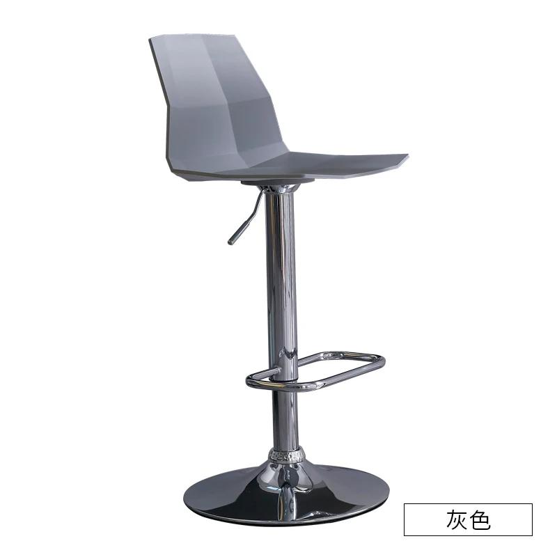 For Zähler Industrielle Bar Stuhl Kunststoff Make-Up Barber Wasserdichte Bar Stuhl Nordic Disk Basis Cadeira Ergonomica