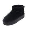 Zhou Dongyu ha lo stesso stivale da neve da donna nell'inverno 2025. Nuove scarpe calde in cotone vellutato con suola spessa e gambale corto integrato in pelliccia