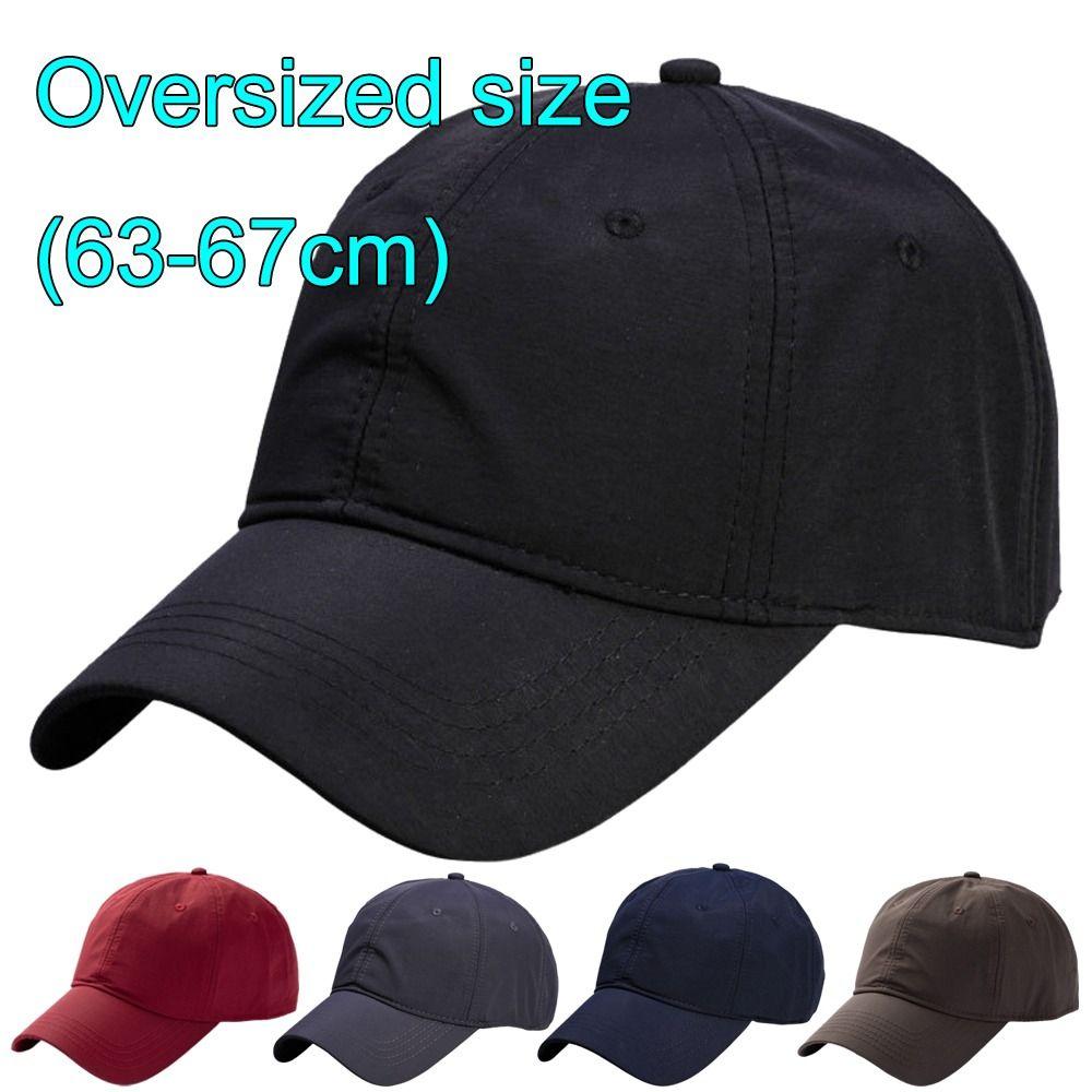 Fashion 63-67Cm Extra Large Size Cap Breathable Quick-Drying Oversized Baseball Cap Adjustable Summer Visor Cap For Man Women