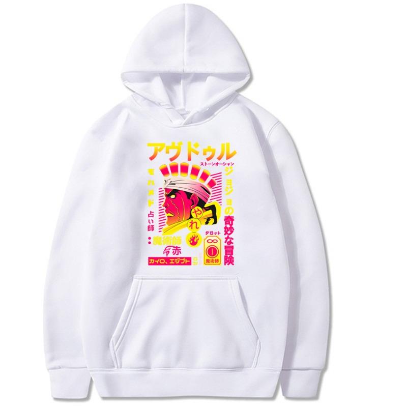 Avdul Stardust Crusader JOJO Men's Hoodie Vintage Unisex Pullover Men Vintage Graphic Hoody Tops Popular Streetwear Clothing