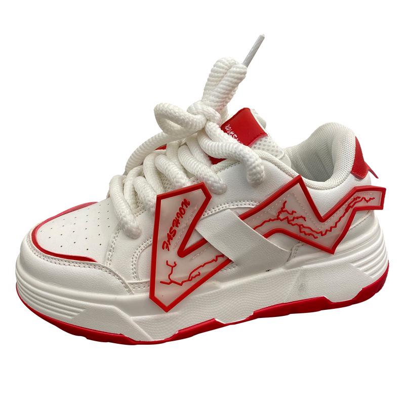 Trendy pánské Guochao Ins-Style boty na platformě pro zvýšení výšky, "Dad Shoes": Chic barevné bloky, běžecké tenisky na silné podrážce pro páry