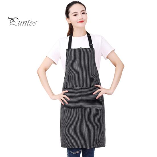 

Фартухи-нагрудники з 2 кишенями для жінок, чоловіків, шеф-кухаря, жаростійкі, регульована зав язка, великі кишені, кухонний фартух чорний