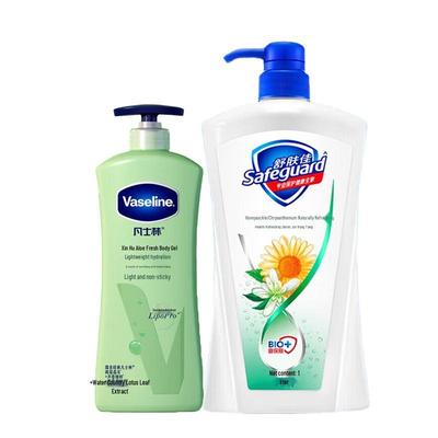 Aloe Fresh Body Lotion & Honeysuckle Shower Gel Set