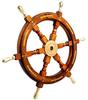 Amazing Art Handicrafts Nautical Brass Anchor 24" Antique Wooden Ship's Wheel Boat Steering Wall Decor 5W-9AYC-09Q8