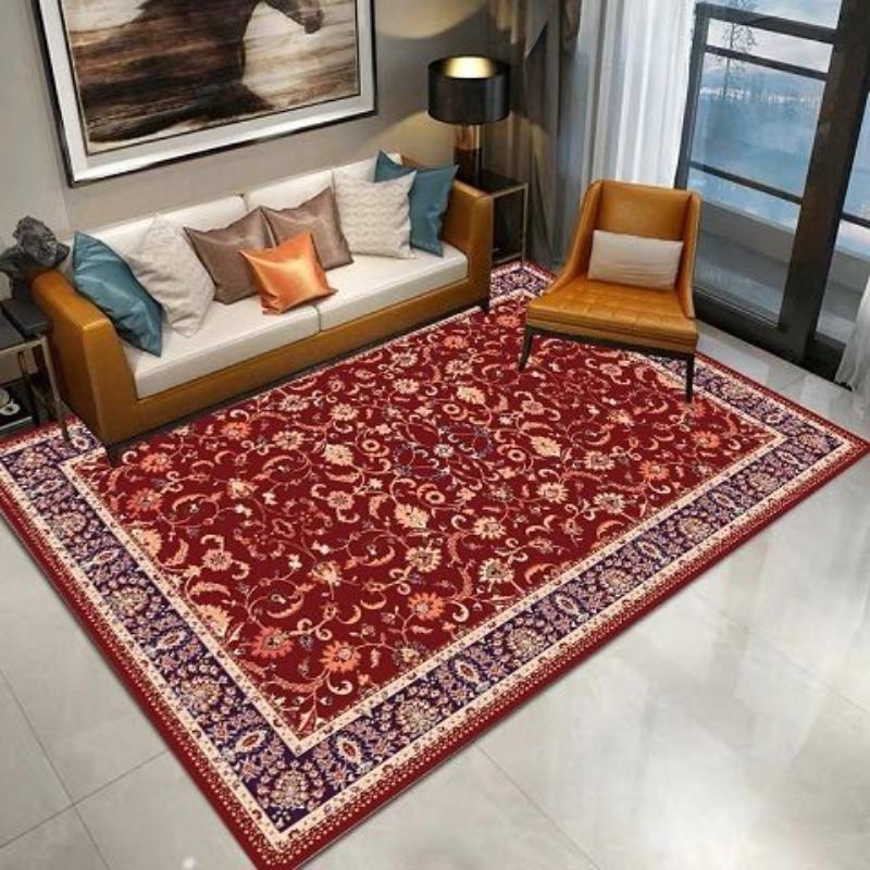 Chinese Style Living Room Carpet Coffee Table Floor Mat Chinese Style Study Bedroom Bedside Home Decoration Non-slip Floor Mat