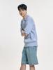 CLEVER FIELD Urban Cotton Cable Collar Knit_Sky Blue